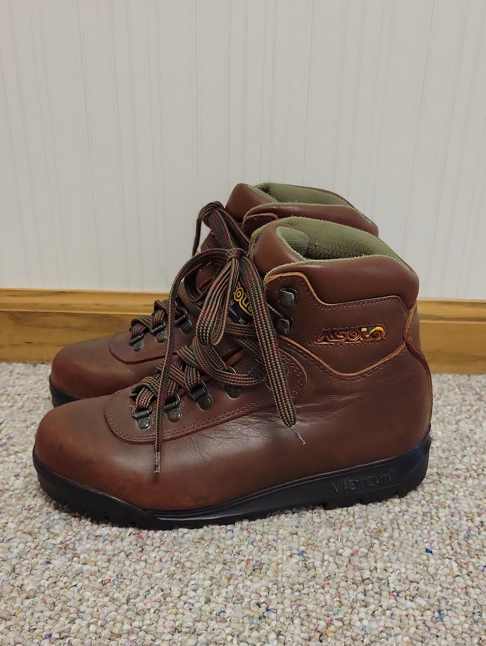 Asolo AFX 520 Brown Leather Women's Hiking Boots Sz 7.5 Outdoor Camping